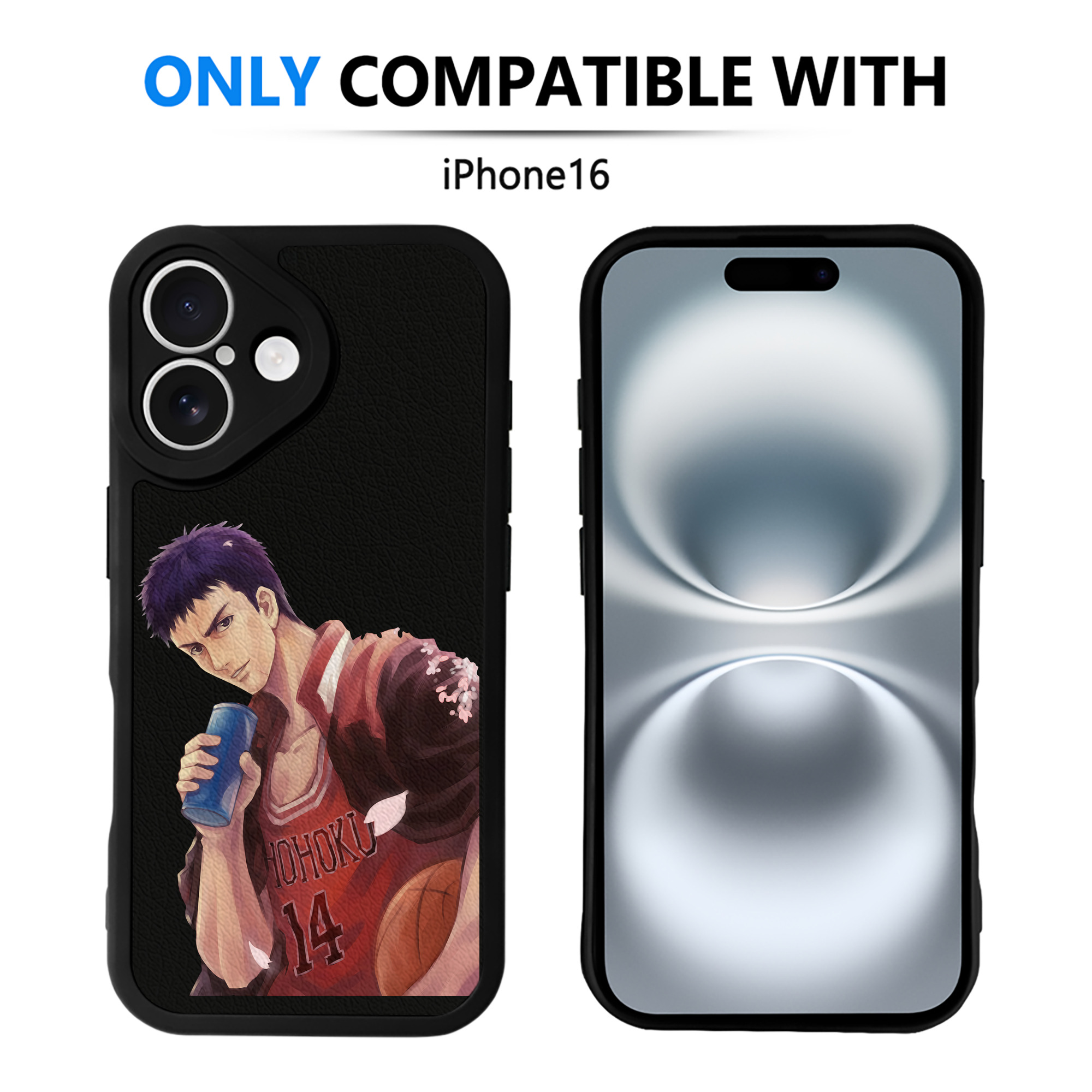 （画像用） SLAM DUNK／スラムダンク 【iPhone 16シリーズ対応】シリコンスマホケース（レザー調） 材質：シリコン